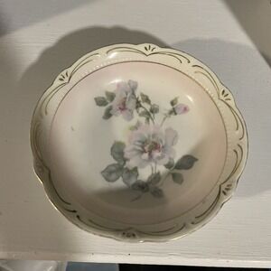 Antique Germany Wild Rose Plates, Ceramic, Gold Gilded, Germany 117‎